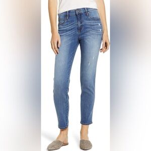 Kut from the Kloth Meghan High Rise Ankle Cigarette Skinny Blue Jeans NWT
